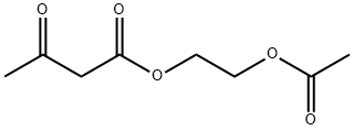 3-Oxobutanoic acid 2-(acetyloxy)ethyl ester Struktur