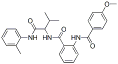 Benzamide, 2-[(4-methoxybenzoyl)amino]-N-[2-methyl-1-[[(2-methylphenyl)amino]carbonyl]propyl]- (9CI) Struktur