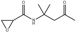 N-(1,1-dimethyl-3-oxobutyl)oxirane-2-carboxamide Struktur