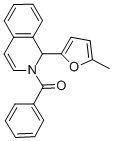 2-BENZOYL-1-(5-METHYL-2-FURYL)-1,2-DIHYDROISOQUINOLINE Struktur