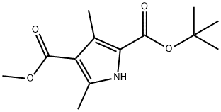 2-TERT-BUTYL 4-METHYL 3,5-DIMETHYL-1H-PYRROLE-2,4-DICARBOXYLATE Struktur