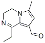 Pyrrolo[1,2-a]pyrazine-8-carboxaldehyde, 1-ethyl-3,4-dihydro-6-methyl- (9CI) Struktur