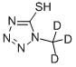 1-METHYL-D3-5-MERCAPTO-1,2,3,4-TETRAZOLE Struktur