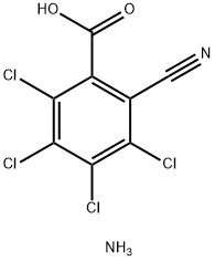 3,4,5,6-Tetrachloro-2-cyanobenzoic acid ammonium salt Structure