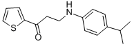 3-(4-ISOPROPYLANILINO)-1-(2-THIENYL)-1-PROPANONE Struktur