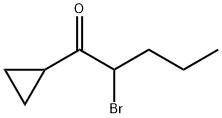 1-Pentanone, 2-bromo-1-cyclopropyl- (9CI) Struktur