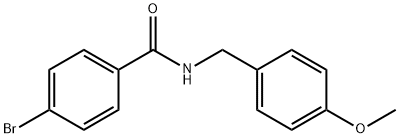 4-bromo-N-(4-methoxybenzyl)benzamide Struktur