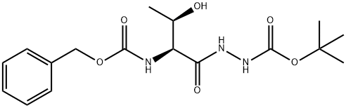 N-[(Phenylmethoxy)carbonyl]-2-(tert-butoxycarbonyl)-L-threonine hydrazide Struktur