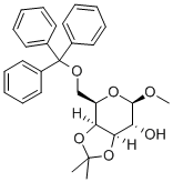 METHYL-3,4-O-ISOPROPYLIDENE-6-O-TRIPHENYLMETHYL-BETA-D-GALACTOPYRANOSIDE Struktur