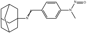 1-[p-(Methylnitrosamino)benzylideneamino]adamantane Struktur