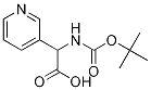 2-(Boc-aMino)-2-(3-pyridinyl)acetic Acid Struktur