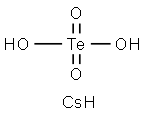 CESIUM TELLURATE Struktur