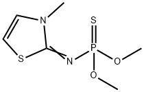 N-(3-Methyl-4-thiazolin-2-ylidene)amidothiophosphoric acid O,O-dimethyl ester Struktur