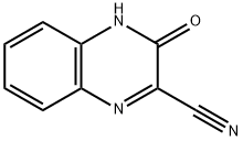 2-Quinoxalinecarbonitrile,  3,4-dihydro-3-oxo- Struktur