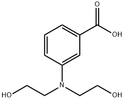 3-[BIS-(2-HYDROXY-ETHYL)-AMINO]-BENZOIC ACID Struktur