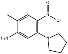 2-METHYL-4-NITRO-5-PYRROLIDIN-1-YL-PHENYLAMINE Struktur