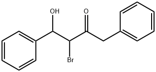 3-Bromo-4-hydroxy-1,4-diphenyl-2-butanone Struktur