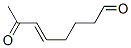 5-Octenal, 7-oxo-, (5E)- (9CI) Struktur