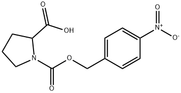 1-[(4-NITROBENZYLOXY)CARBONYL]-PYRROLIDINE-2-CARBOXYLIC ACID Struktur