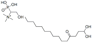 3-dodecanoylpropanediol-1-phosphorylcholine Struktur