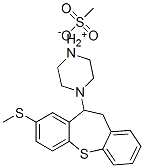 4-[10,11-dihydro-8-(methylthio)dibenzo[b,f]thiepin-10-yl]piperazinium methanesulphonate Struktur