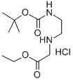 ETHYL N-[(2-BOC-AMINO)ETHYL]GLYCINATE HYDROCHLORIDE
 Struktur