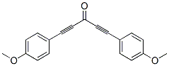 1,5-Bis(4-methoxyphenyl)-1,4-pentadiyn-3-one Struktur