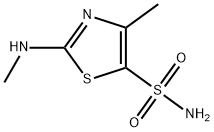 2-METHYLAMINO-4-METHYLTHIAZOLE-5-SULFONAMIDE Struktur