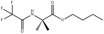 2-Methyl-2-[(trifluoroacetyl)amino]propionic acid butyl ester Struktur