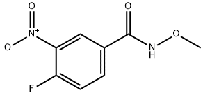 4-FLUORO-N-METHOXY-3-NITROBENZAMIDE Struktur