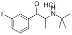 1-PROPANONE, 2-[(1,1-DIMETHYLETHYL)AMINO]-1-(3-FLUOROPHENYL)-, HYDROCHLORIDE Struktur