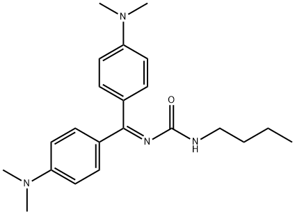 [bis[4-(dimethylamino)phenyl]methylene]butylurea Struktur