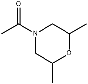 Morpholine, 4-acetyl-2,6-dimethyl- (9CI) Struktur