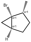 Bicyclo[3.1.0]hexane, 1-bromo-2-methyl-, (1-alpha-,2-alpha-,5-alpha-)- (9CI) Struktur