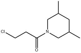 1-(3-chloropropanoyl)-3,5-dimethylpiperidine Struktur