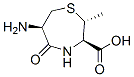 1,4-Thiazepine-3-carboxylicacid,6-aminohexahydro-2-methyl-5-oxo-,(2R,3R,6R)-(9CI) Struktur