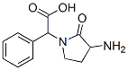 1-Pyrrolidineacetic  acid,  3-amino-2-oxo--alpha--phenyl- Struktur