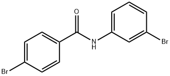 4-bromo-N-(3-bromophenyl)benzamide Struktur