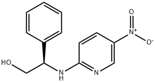 (R)-N-(5-nitropyrid-2-yl)-2-hydroxy-1-phenylethylamine Struktur