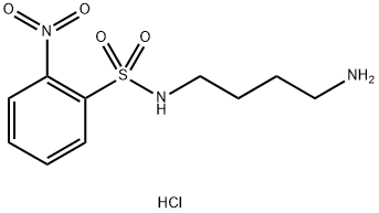 N-(2-NITROBENZENESULFONYL)-1,4-DIAMINOBUTANE HYDROCHLORIDE Struktur