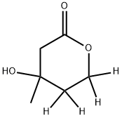 DL-MEVALONOLACTONE-4,4,5,5-D4 Struktur