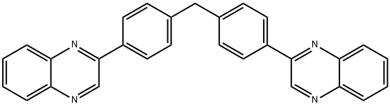 2-(4-[4-(2-Quinoxalinyl)benzyl]phenyl)quinoxaline Struktur