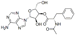 3'-O-(N-acetylphenylalanyl)adenosine Struktur