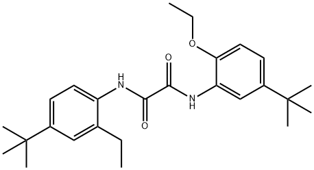 N-[5-(1,1-dimethylethyl)-2-ethoxyphenyl]-N'-[4-(1,1-dimethylethyl)-2-ethylphenyl]oxamide Struktur