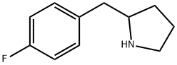 2-(4-FLUORO-BENZYL)-PYRROLIDINE Struktur