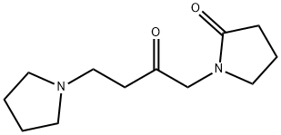 1-[2-Oxo-4-(1-pyrrolidinyl)butyl]pyrrolidin-2-one Struktur