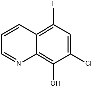 7-Chloro-5-iodo-8-hydroxyquinoline  Struktur