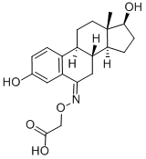 1,3,5[10]-ESTRATRIENE-3,17-DIOL-6-ONE 6-[O-CARBOXYMETHYL]OXIME Structure