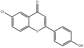 6-Chloro-4'-hydroxyflavone Struktur