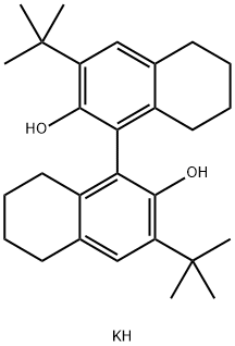 (R)-(-)-5,5',6,6',7,7',8,8'-OCTAHYDRO-3,3'-DI-T-BUTYL-1,1'-BI-2-NAPHTHOL, DIPOTASSIUM SALT Struktur